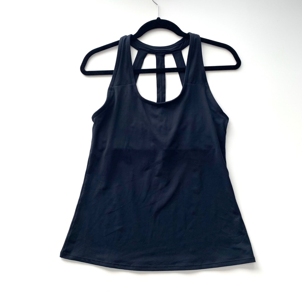 Fabletics Halter Sleevless Black Tank Medium
